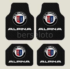 Alpina Logolu Lüks Araç İçi Dekoratif Paspas Takımı