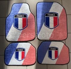 Fransa Paris Temalı Dekoratif Araç İçi Paspas Takımı